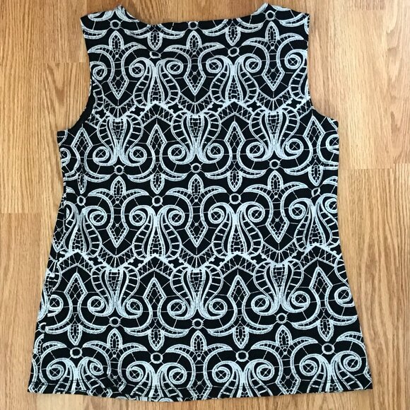 Nine West Chain Print Abstract Sleeveless Blouse Size S Bundle of Office Tops - Picture 10 of 13
